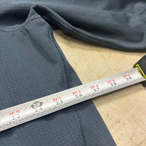 Eddie Bauer Sweater Mens XXL Gray Grid Fleece Pullover 1/4 Zip Outdoors - Picture 6 of 9